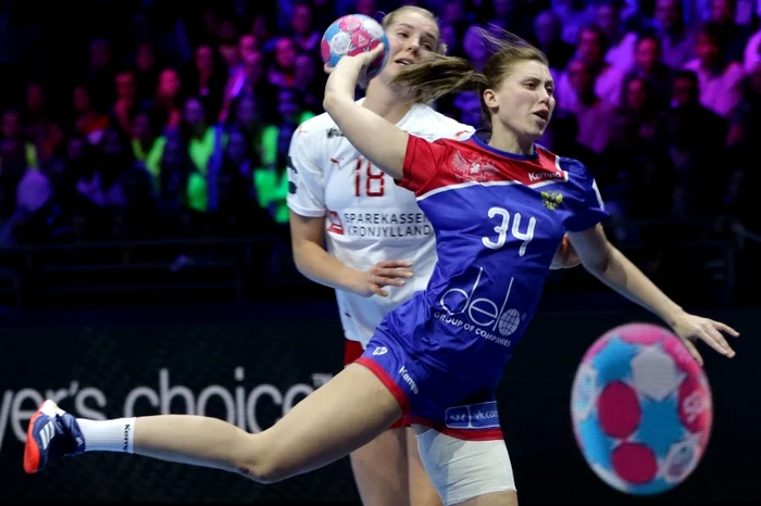 Elizaveta Malașenko a marcat 9 goluri pentru Rusia la CE 2018Foto: EPA