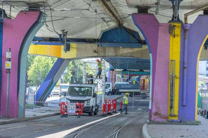 Linia de tramvai  scoasă de sub tensiune/ sursa foto: Profit.ro