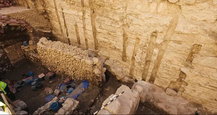 Şantierul arheologic unde a fost descoperită modeda. FOTO: Israel Antiquities Authority