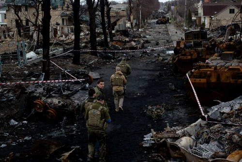 Razboi Ucraina distrugeri morti Bucea FOTO Getty Images