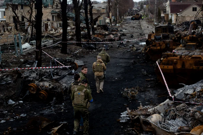 Urmările masacrului de la Bucea Foto Getty Images