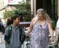 Heidi Klum meets her kids at a bus stop in New York jpeg