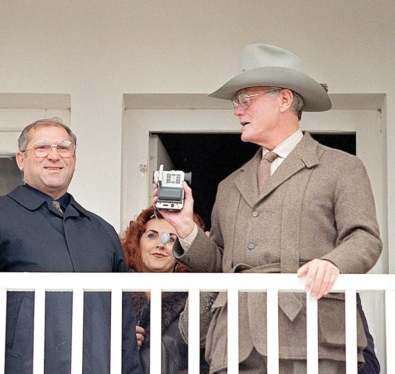 Larry Hagman a vizitat parcul Hermes