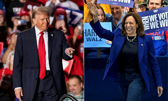  Kamala Harris vs. Donald Trump. FOTO AFP