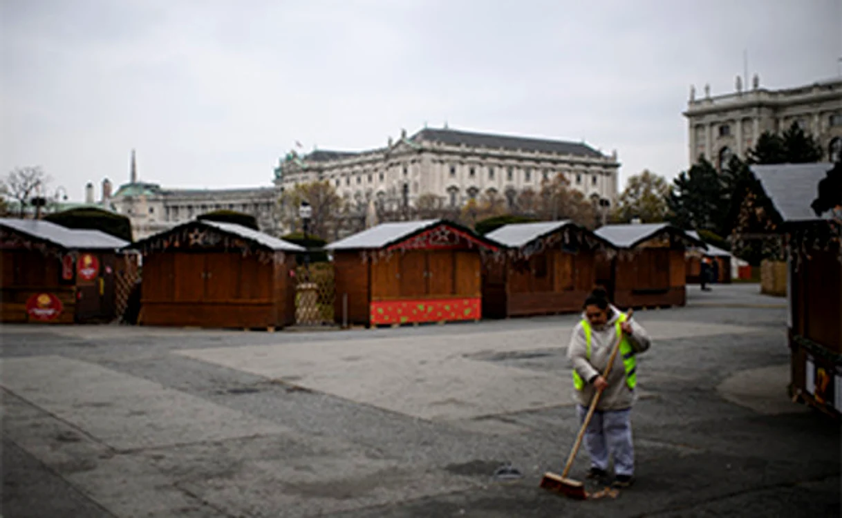 Austria. Viena, pustie de când s-a impus carantina generală, la 22 noiembrieFoto: EPA-EFE