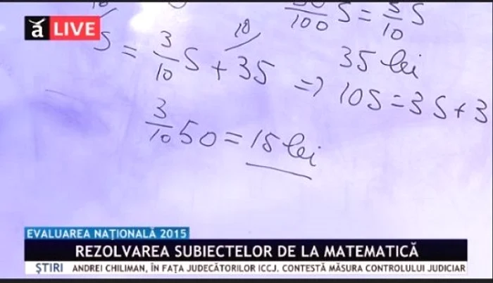 Rezolvare subiecte Matematică Evaluarea națională 2015