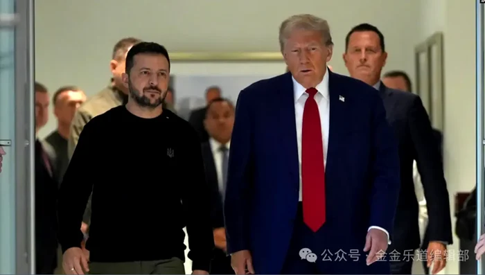Donald Trump s-a întâlnit cu președintele Ucrainei, Volodimir Zelenski FOTO: mp.weixin.qq.com