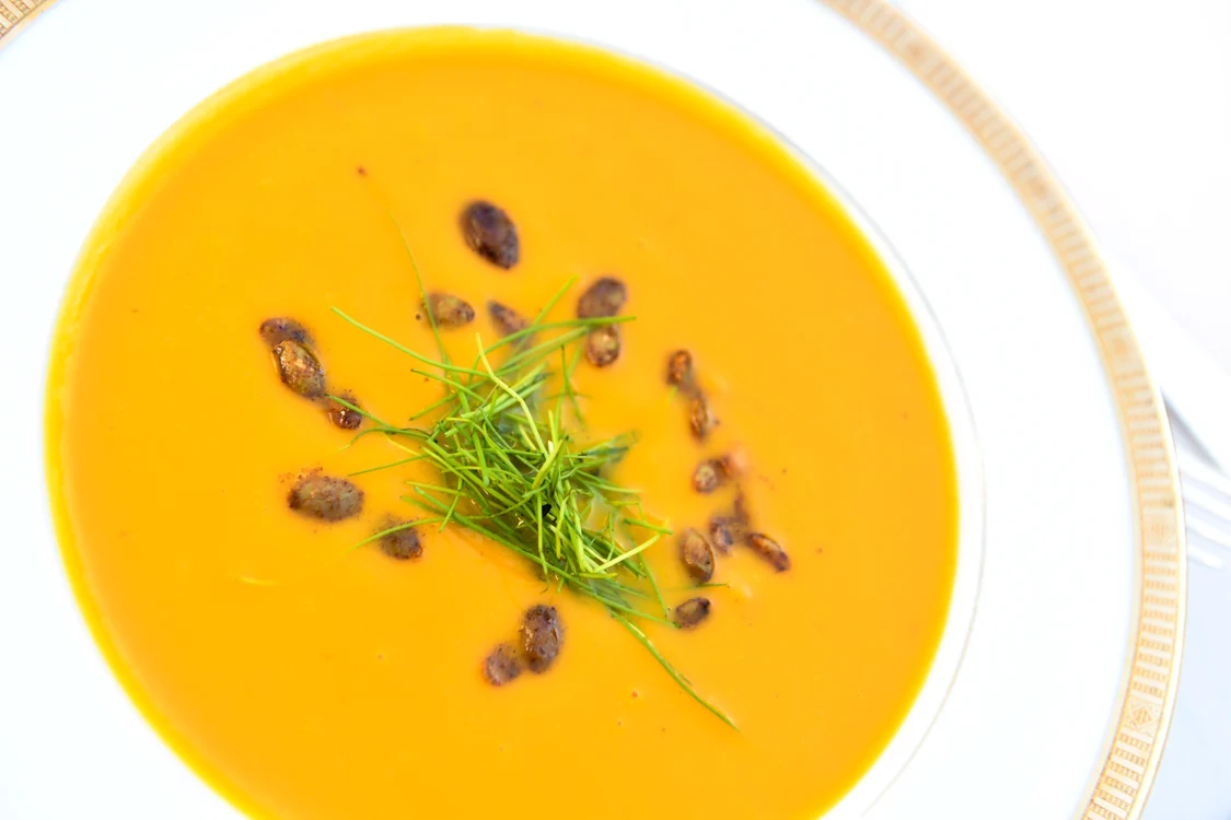 Supa cremă de cartofi dulci a la vichyssoise