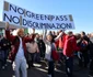 Proteste fata de certificatul verde in Italia FOTO EPA-EFE