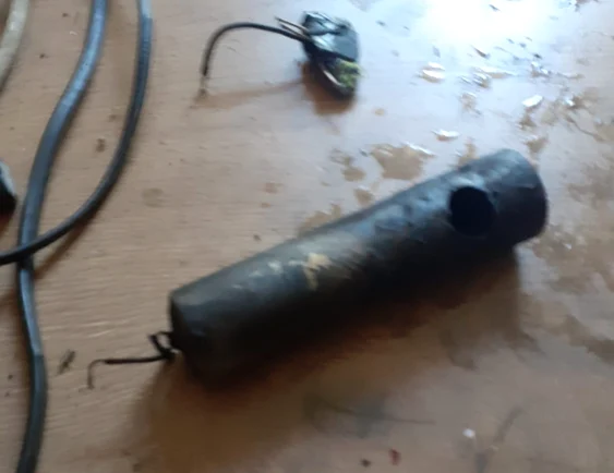 O trotinetă electrică a explodat  FOTO: ISU Harghita
