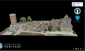 Curtea Domnească din Târgoviște, model 3D (© sketchfab.com)