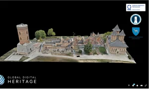 Curtea Domnească din Târgoviște, model 3D (© sketchfab.com)