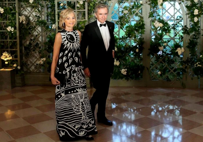 Bernard Arnault şi soţia sa FOTO Profimedia