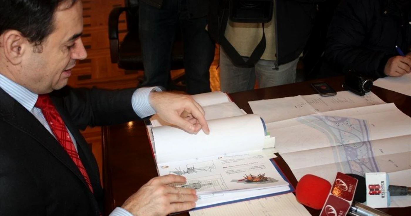 Primarul Gheorghe Falcă a arătat proiectul parcului