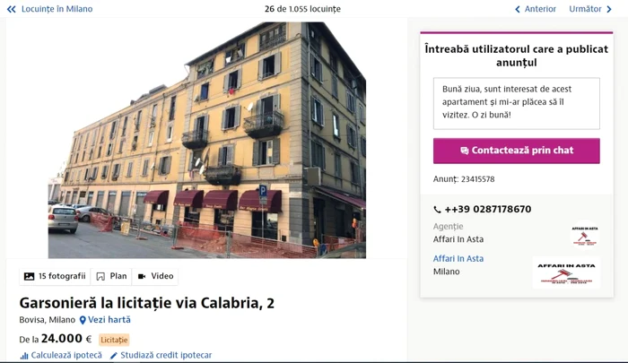 Oferte imobiliare Milano SURSA idealista.it