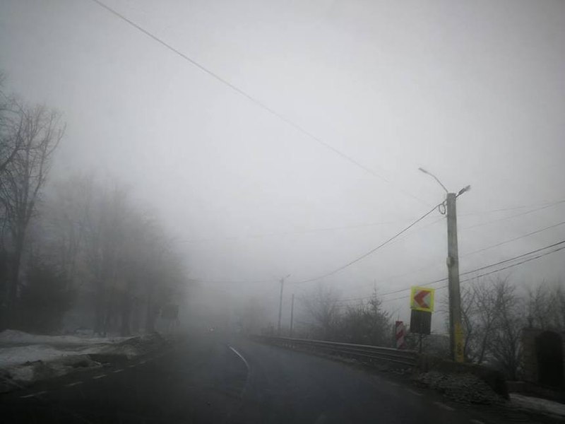 Cod galben de ceață în mai multe localități din Moldova