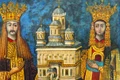 Neagoe Basarab, domnitorul Țării Românești, 1512-1521. Frescă din Mănăstirea Curtea de Argeș