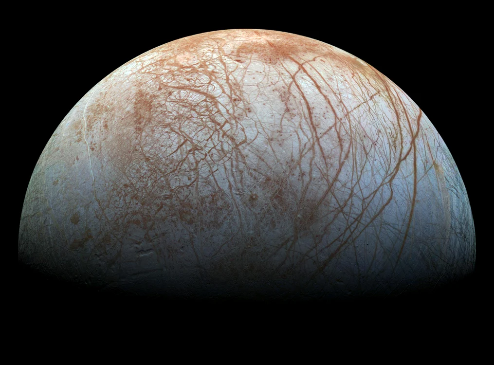 Europa, Lună a planetei Jupiter    FOTO NASA