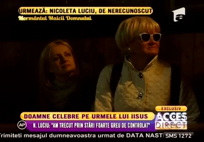 Monica a coborât în grotă cu ochelari de soare