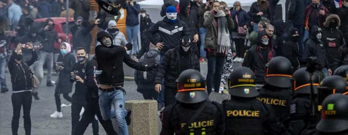 Proteste la Praga FOTO EPA-EFE