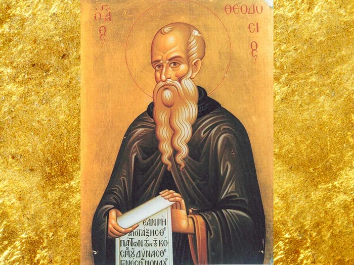 Sfântul Cuvios Teodosie începătorul vieții de obște. (foto: doxologia.ro)