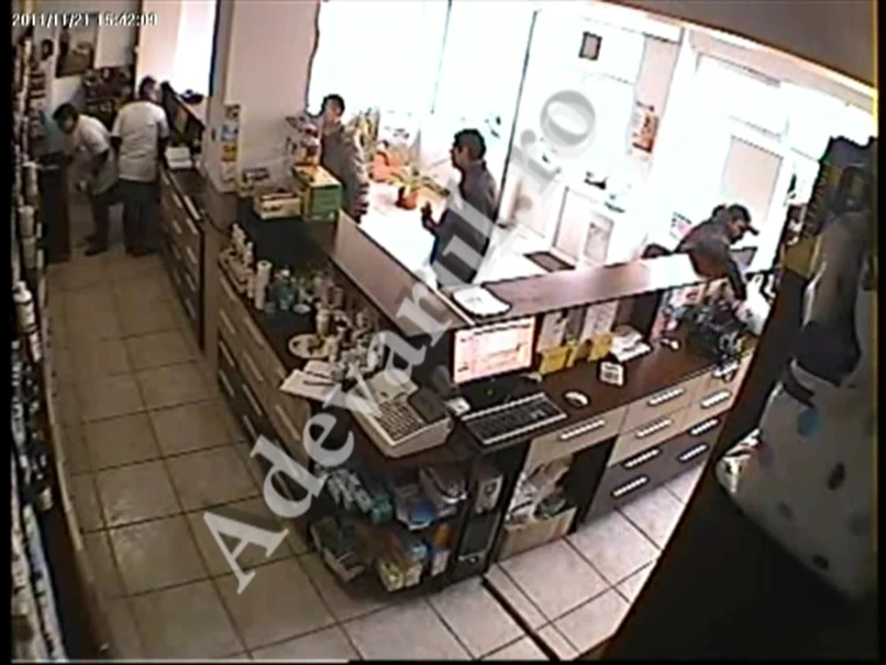 Incidentul a fost filmat de camerele de supraveghere
