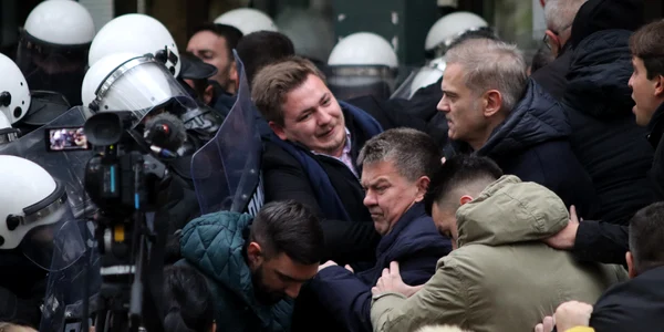 Proteste în Novi Sad față de accidentul mortal din gară care a ucis 15 persoane. FOTO Profimedia