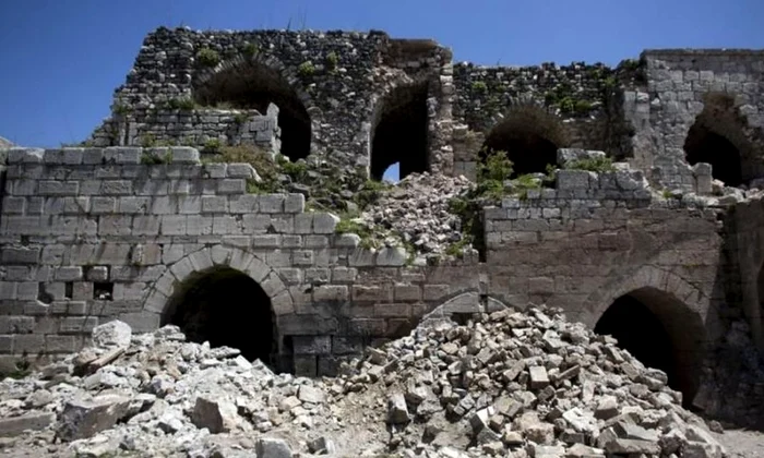 Crac des Chevaliers, o veritabilă piesă a istorie cruciadelor, victimă colaterală a războiului civil din Siria jpeg