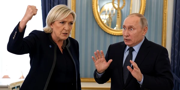 Putin Le Pen AI Grok jpg
