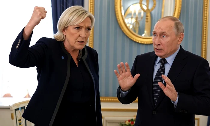 Putin Le Pen AI Grok jpg