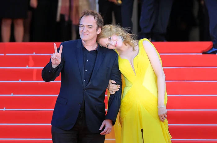 Quentin Tarantino şi Uma Thurman