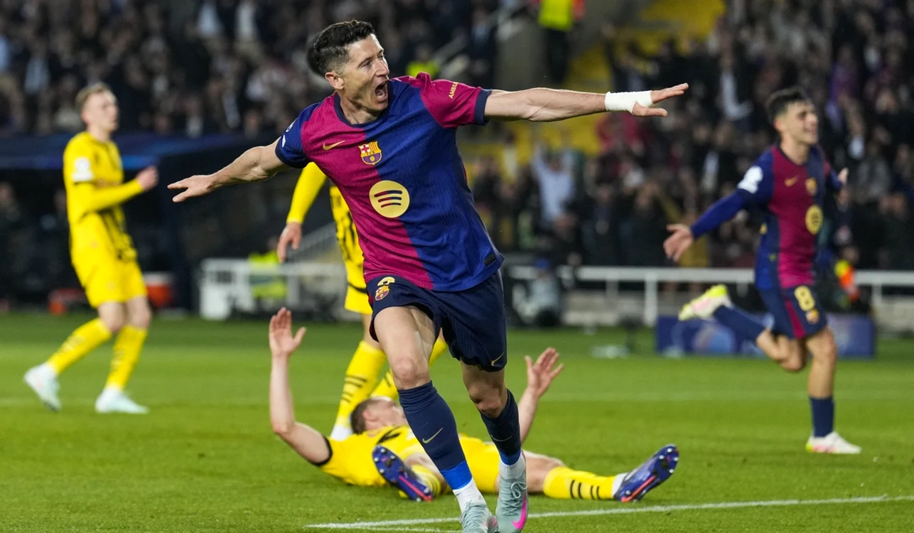 Robert Lewandowski a avut parte de un sezon excelent la FC Barcelona (FOTO: EPA)