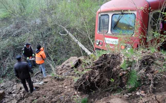 Tren deraiat în Caraş-Severin FOTO Radioresita.ro