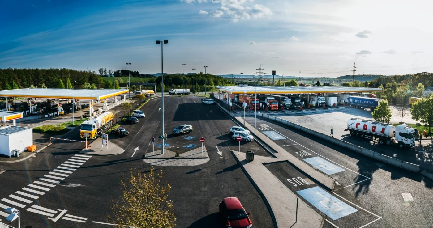 Staţia de alimentare Berchem se află în Luxemburg şi este operată de gigantul petrolier Shell