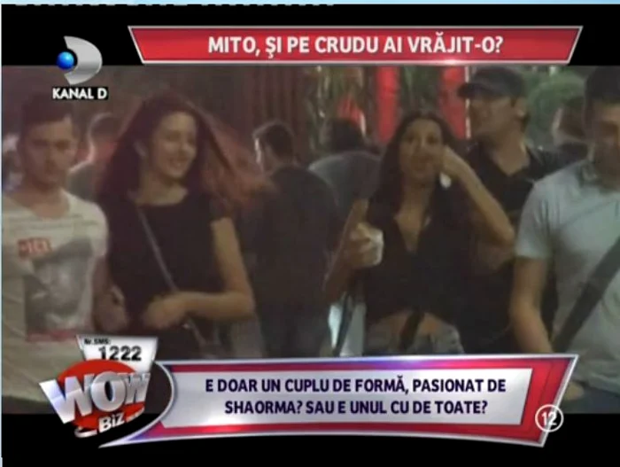 Daniela Crudu a înfulecat cu pofta dintr-o shaorma, pe mijlocul străzii (captură: Kanal D)