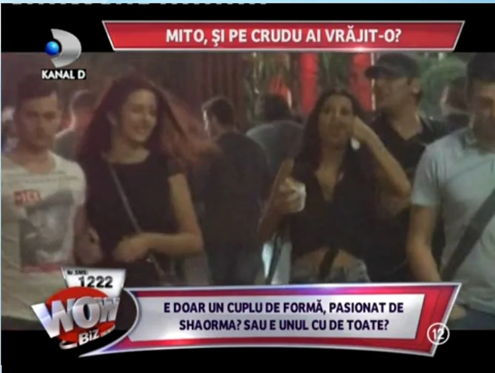 Daniela Crudu a înfulecat cu pofta dintr-o shaorma, pe mijlocul străzii (captură: Kanal D)