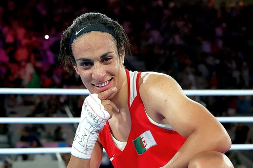 Imane Khelif, campioană olimpică la box. Foto Getty images