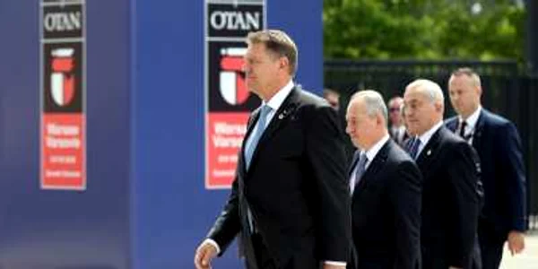 Klaus Iohannis la Varsovia FOTO Hepta/Mediafax 