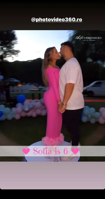 Bianca Drăgușanu și Gabi Bădălău la ziua Sofiei