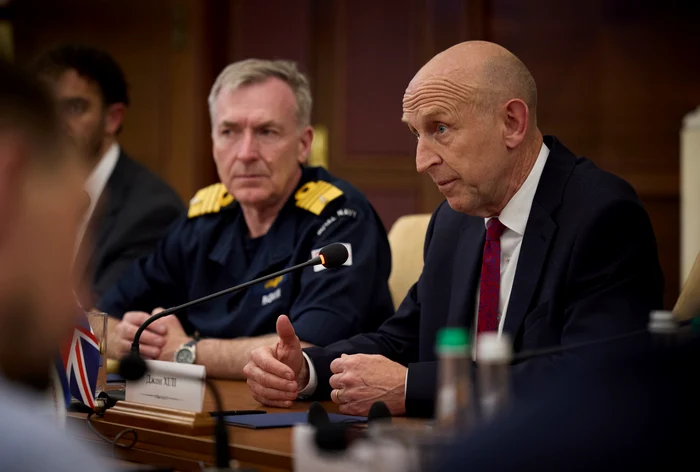 Ministrul britanic al apărării John Healey, în vizita la Odesa FOTO EPA-EFE
