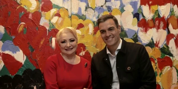 Întalnire Viorica Dăncilă şi Pedro Sanchez foto gov.ro