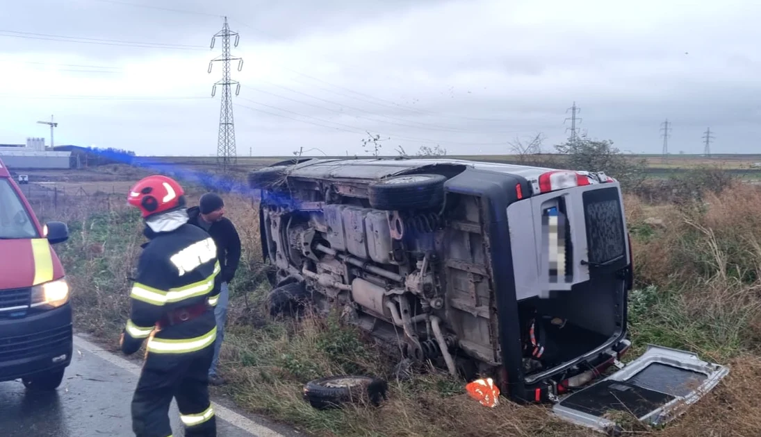 Șapte persoane au fost rănite FOTO ISU Dobrogea