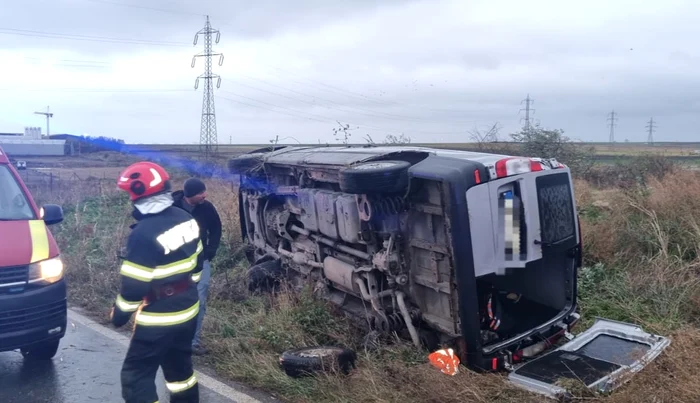 Șapte persoane au fost rănite FOTO ISU Dobrogea
