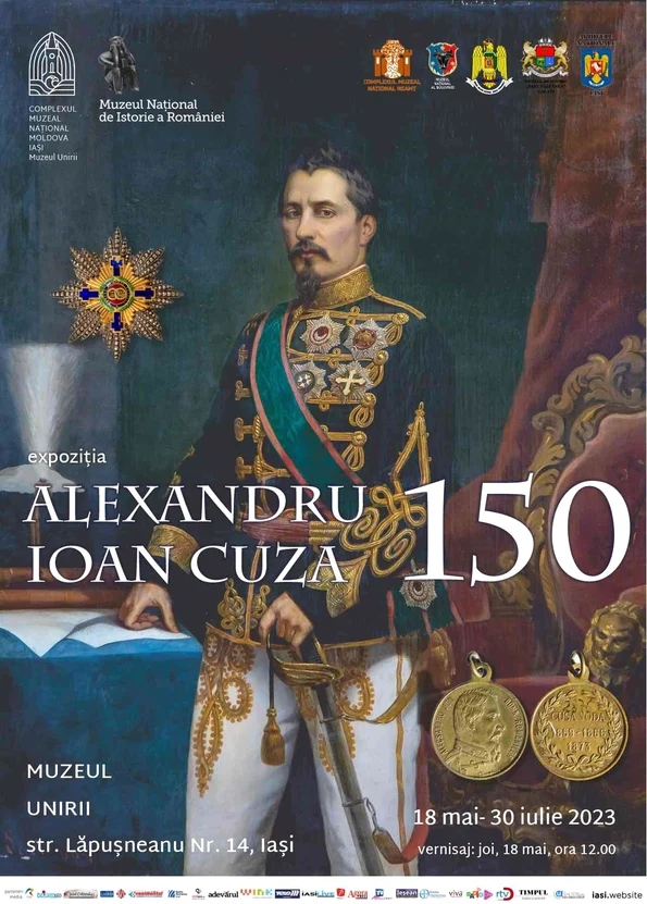 Expoziția „Alexandru Ioan Cuza 150”, la Muzeul Unirii din Iași