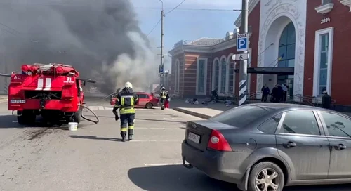 Atac cu rachete gara Kramatorsk sange morti distrugeri Ucraina 8 aprilie 2022 FOTO EPA-EFE