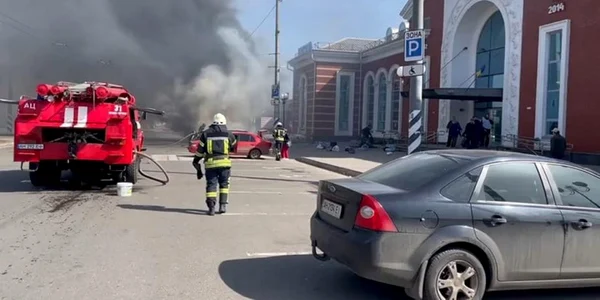 Atac cu rachete gara Kramatorsk sange morti distrugeri Ucraina 8 aprilie 2022 FOTO EPA-EFE