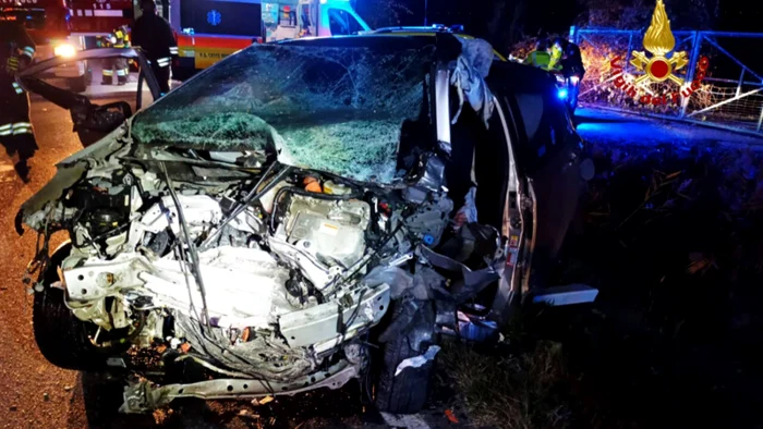 accident italia foto brigada de pompieri
