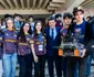 Nicușor Dan i-a felicitat pe elevii din lotul național de robotică FOTO Facebook / Nicușor Dan