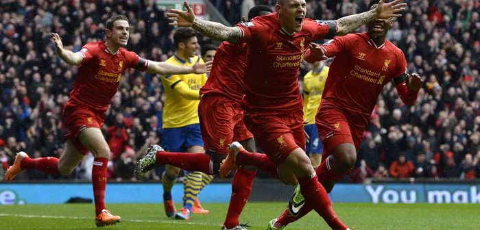 Skrtel a marcat primele două goluri ale lui Liverpool în minutele 1 şi 10 FOTO Reuters