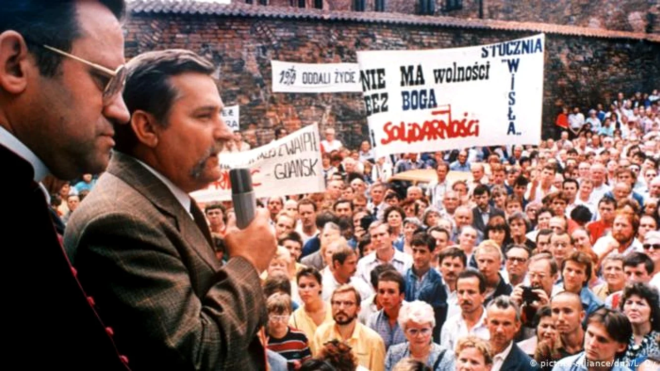Lech Walesa, lidrul Solidaritatea FOTO: Arhive